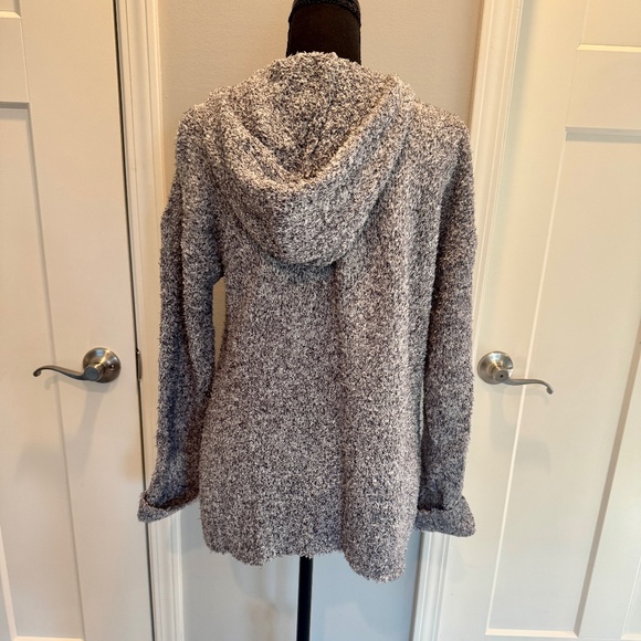 Women's Zip Up Cardigan, M, EUC, Hood, Heather gray - Picture 9 of 11